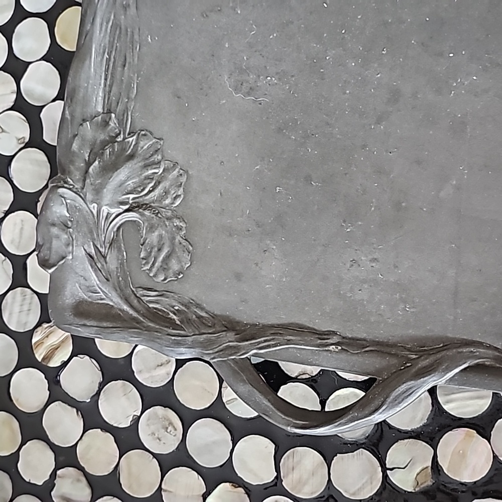 Antique Art Nouveau KAYSERZINN Pewter Tray - Picture 2 of 8